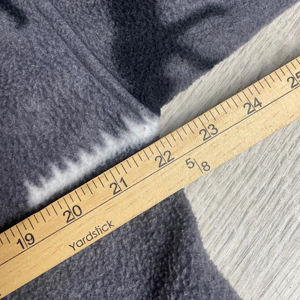 Vintage‎ Wildlife Fleece Jacket Grey Bear Moose Print Full Zip Mens L USA Made